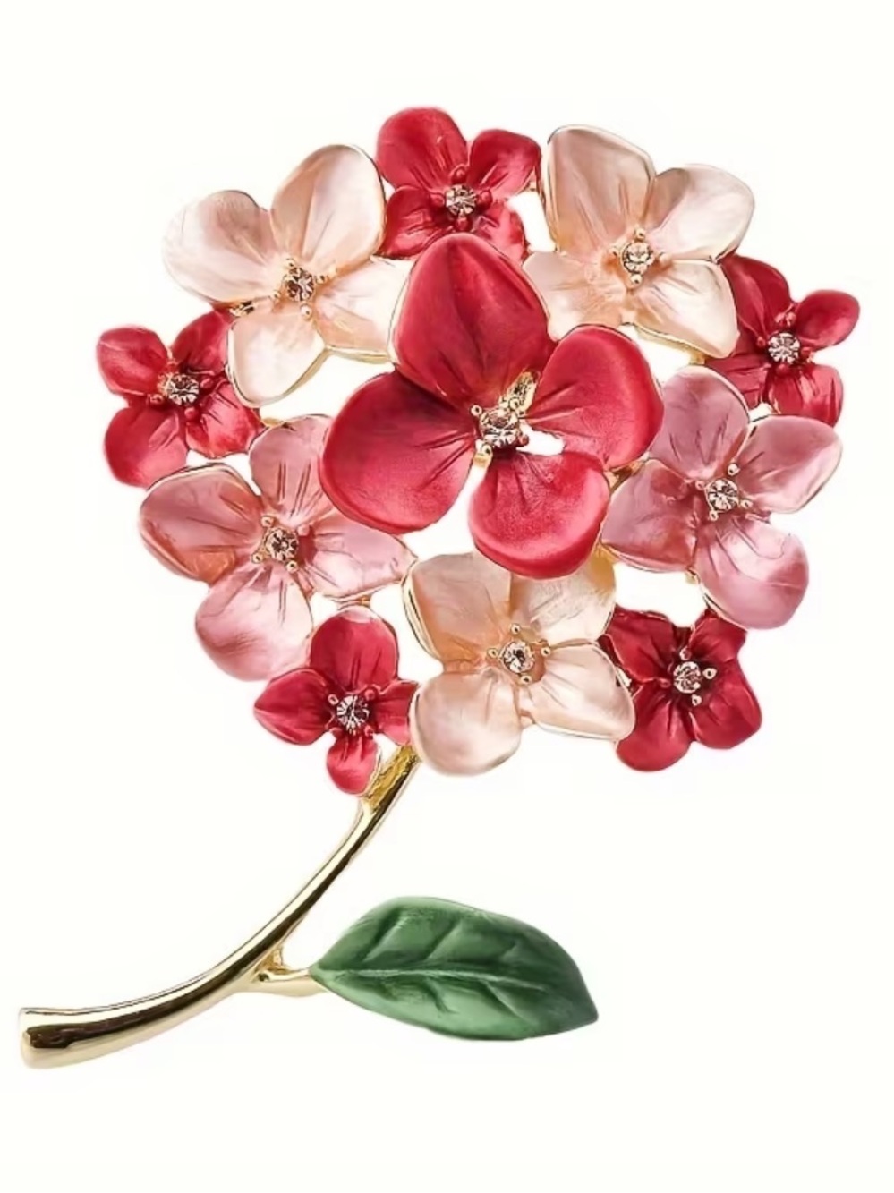 Pink/ Gold Flower Broach NEW